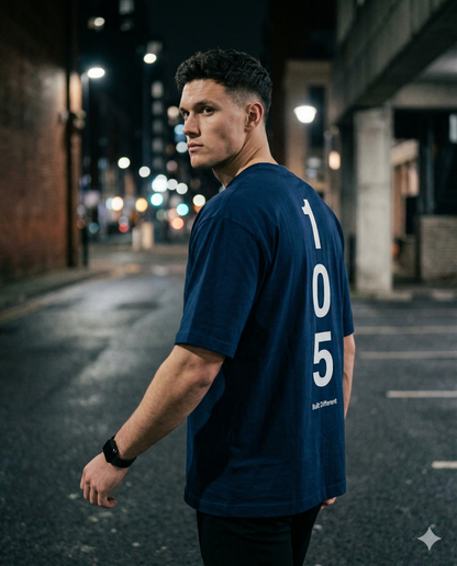 OneO5 Deep Blue Tee — 105 Edition