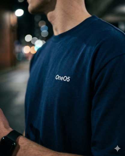OneO5 Deep Blue Tee — 105 Edition